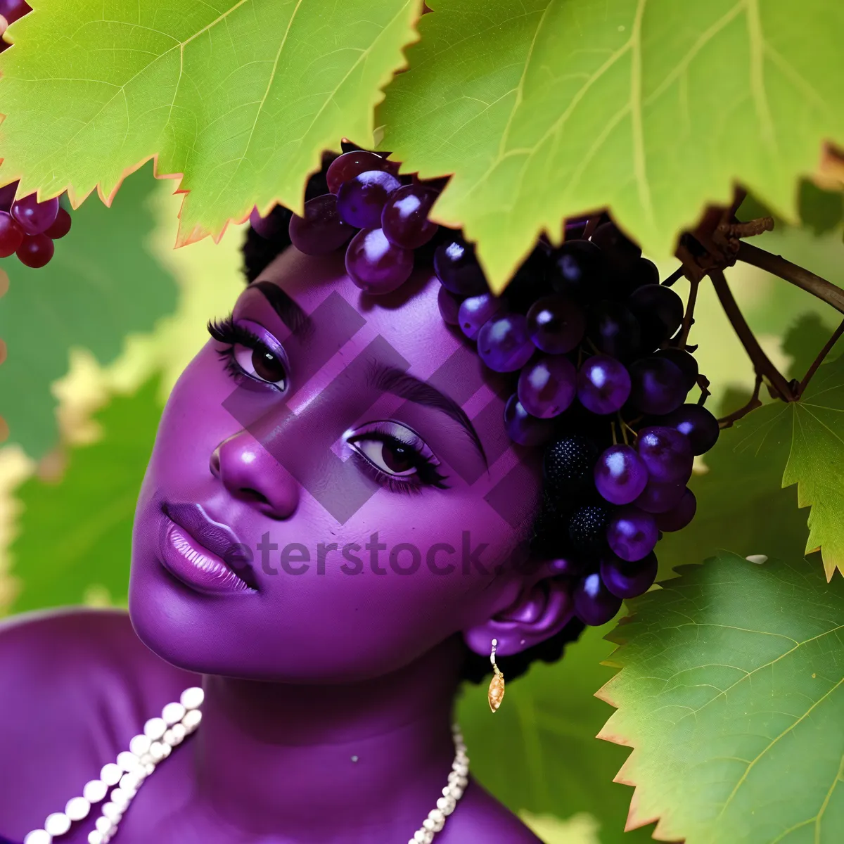 Picture of Fashionable Fresh Fruit Portrait: Close-up of Edible Berries