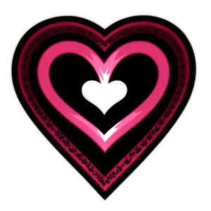 Romantic Love Symbol: Heart-shaped Gem Icon