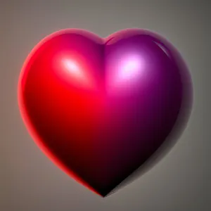 Shiny Love Heart Button