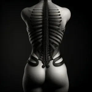 Anatomy of Sensuality: Nude Skeleton X-ray