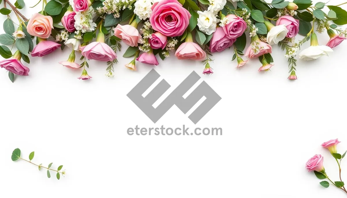 Picture of Romantic Pink Rose Bouquet for Wedding Celebration