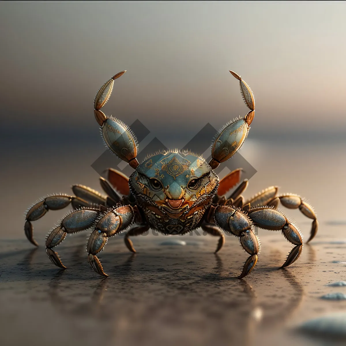 Picture of Rock Crab - Majestic Arthropod with Powerful Claws