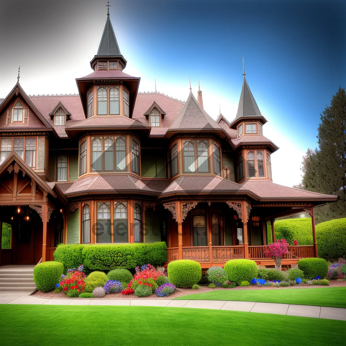 Picture of Historic villa showcasing timeless art and architecture under the sky