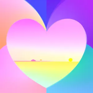 Romantic Love Symbol: Heart-shaped Gem Graphic