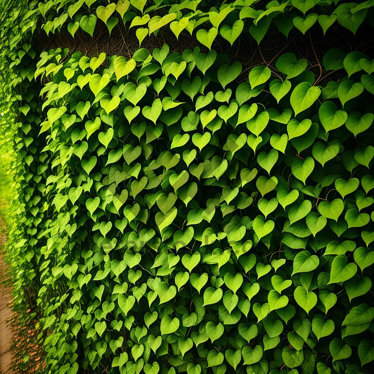 Picture of Botanical Net Pattern - Textured Fern Backdrop