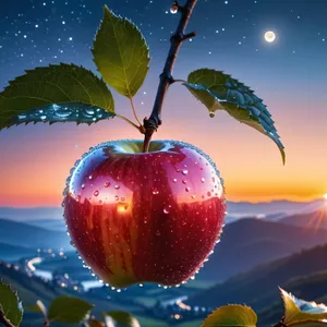 Fresh and Juicy Organic Red Delicious Apple Juice