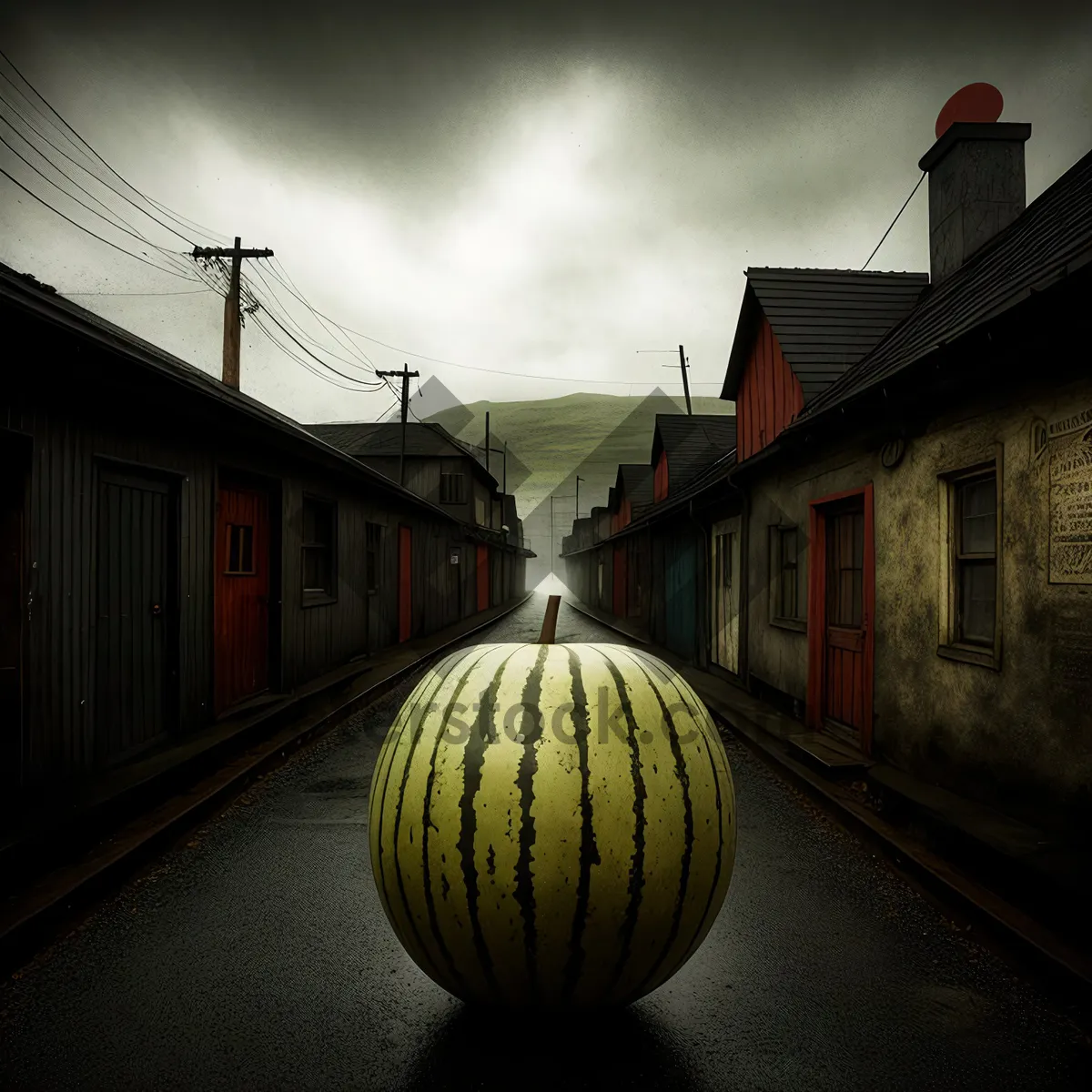 Picture of Autumn Harvest: Vibrant Orange Pumpkins - Seasonal Vegetable Decor