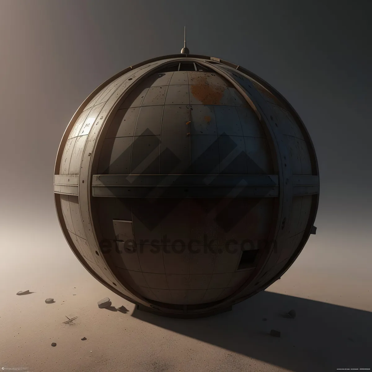 Picture of Reflections of a Protective Dome on a Building