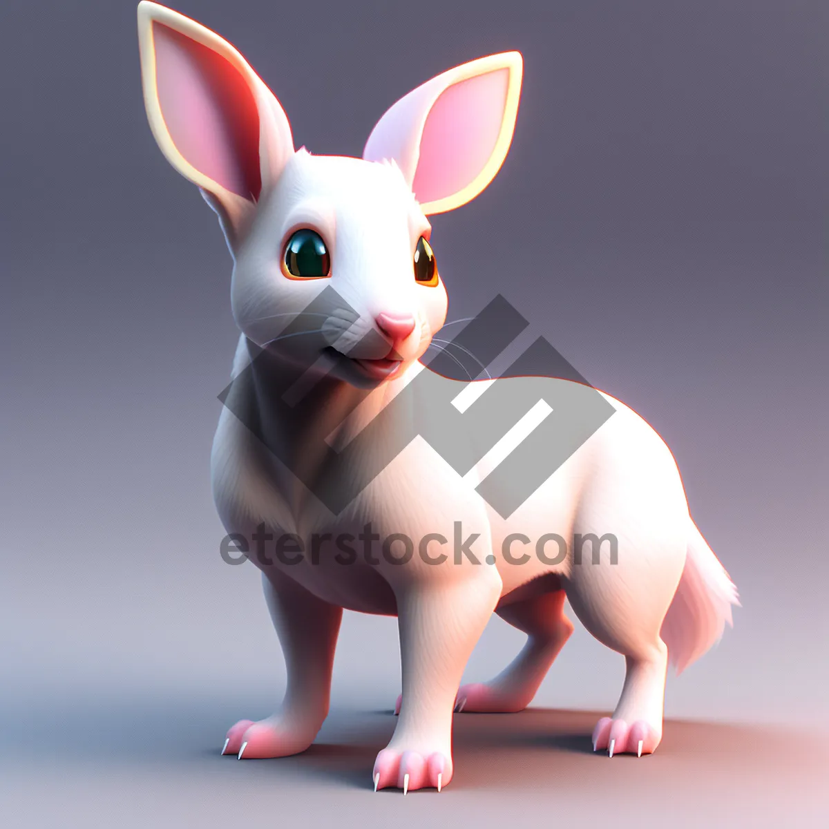 Picture of Fluffy Easter Bunny Piggy Bank