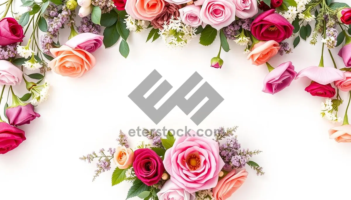 Picture of Floral Silhouette Pattern Frame Design