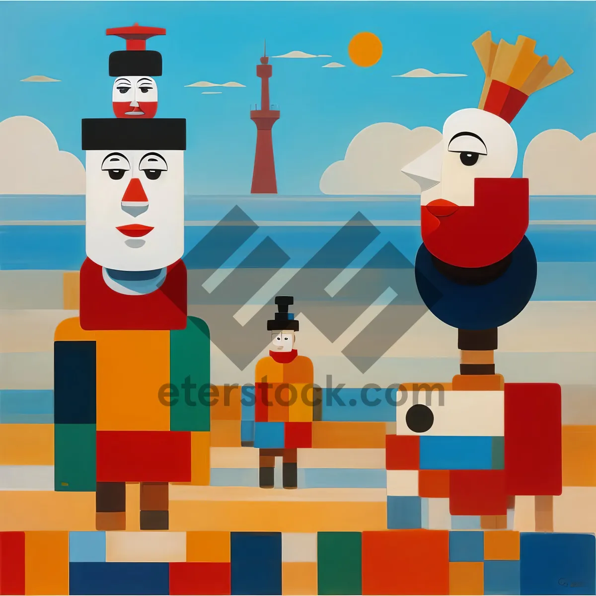 Picture of Snowman Icon Set: Playful Winter Character Figures