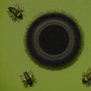 Closeup of a Worker Ant's Eye on Plant