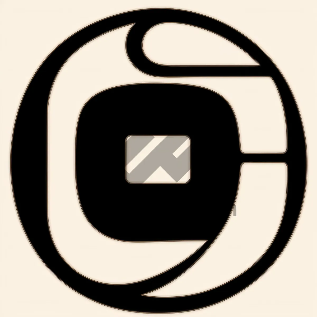 Picture of Modern Glossy Button Icons Set - Black Square Circle Web Design