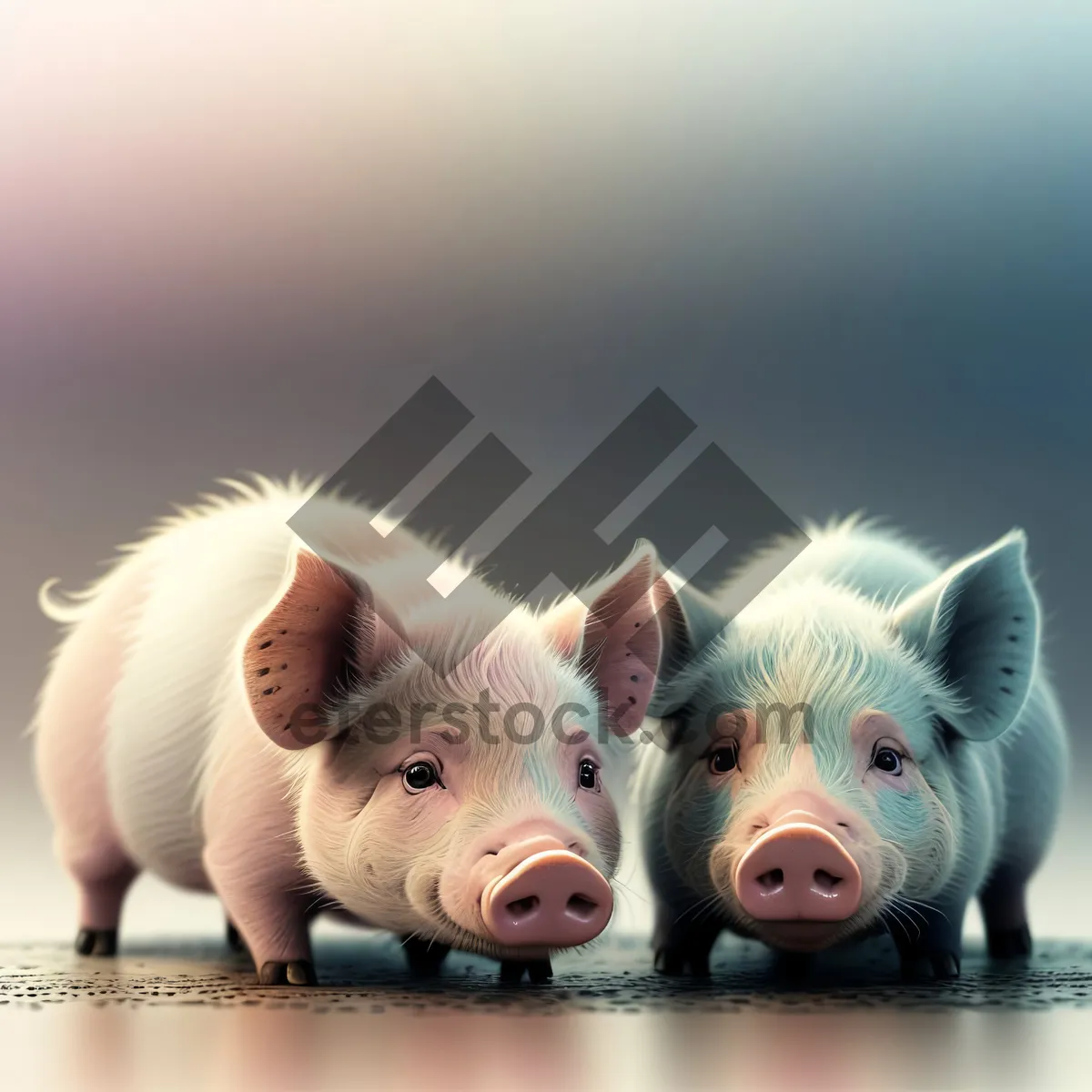 Picture of Pink Piggy Bank on Farm - Saving for a Brighter Future