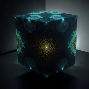 Glass bowl with unique light design