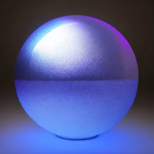 Colorful Glass Sphere with Light Reflection