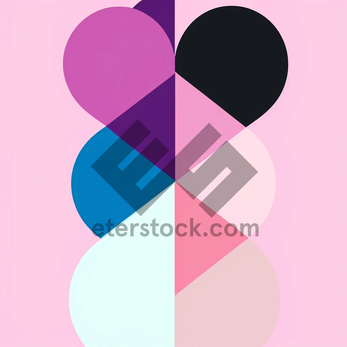 Picture of Colorful Graphic Design Element: Modern Pink Pattern
