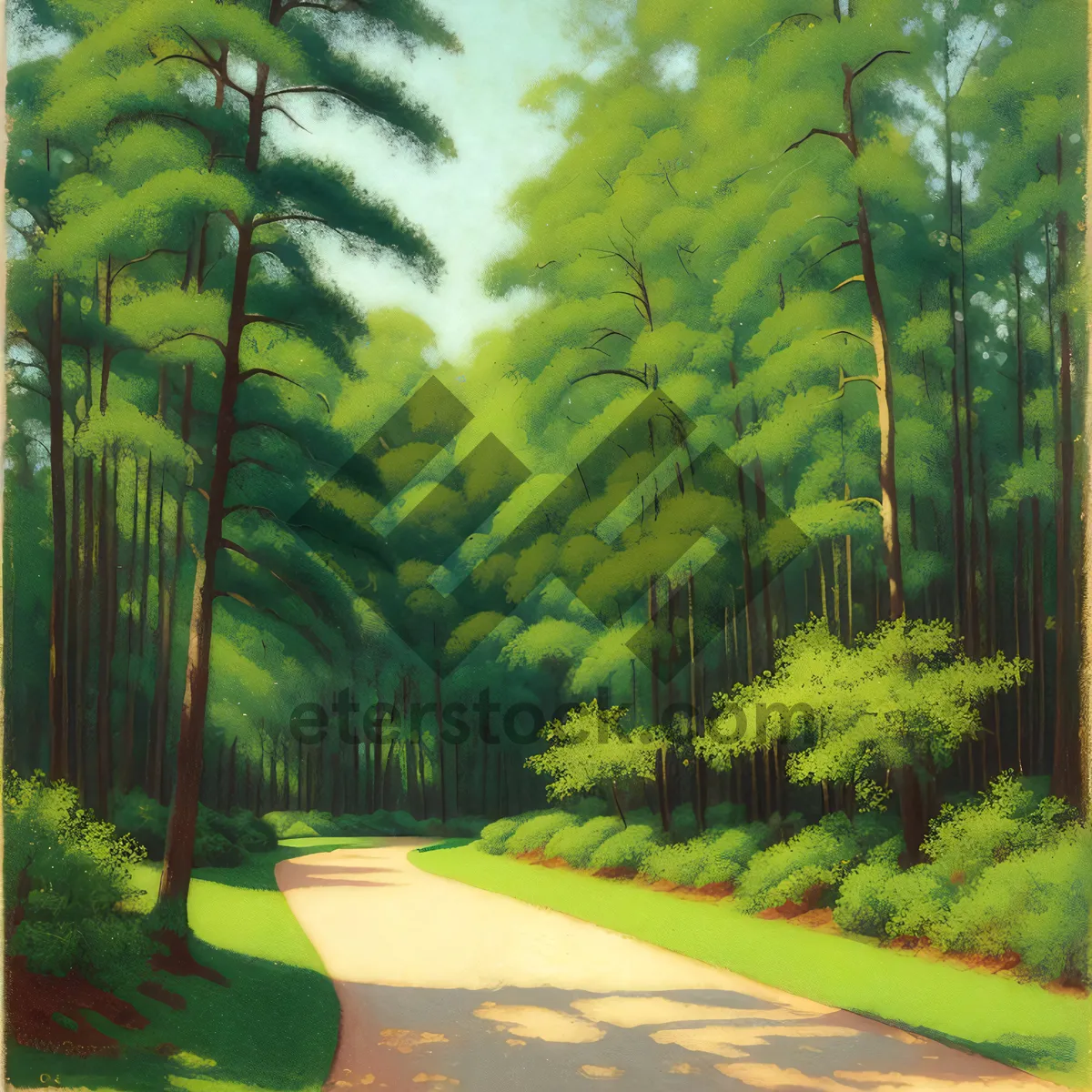 Picture of Serene Summer Forest Bliss