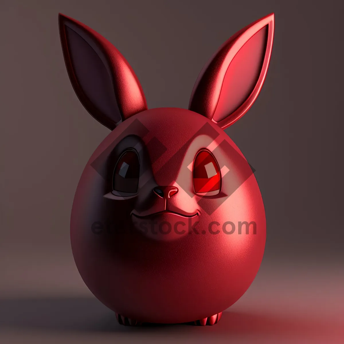 Picture of Cute Bunny Cartoon with 3D Bangle Symbol