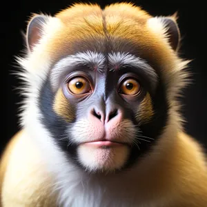 Furry Primate Gazing With Cute Eyes