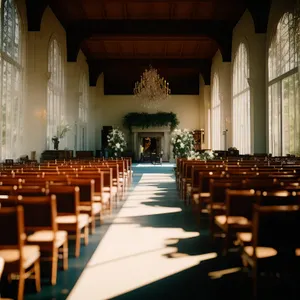 Modern Classroom Interior with Stylish Furniture