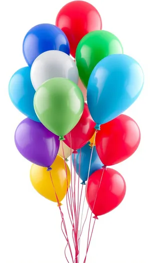 Bright and Colorful Balloon Party Set Icon