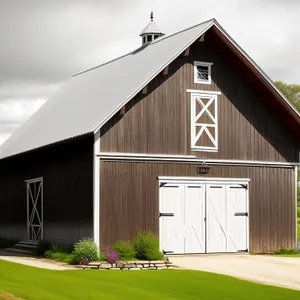 Rustic Farmhouse in Countryside with Barn