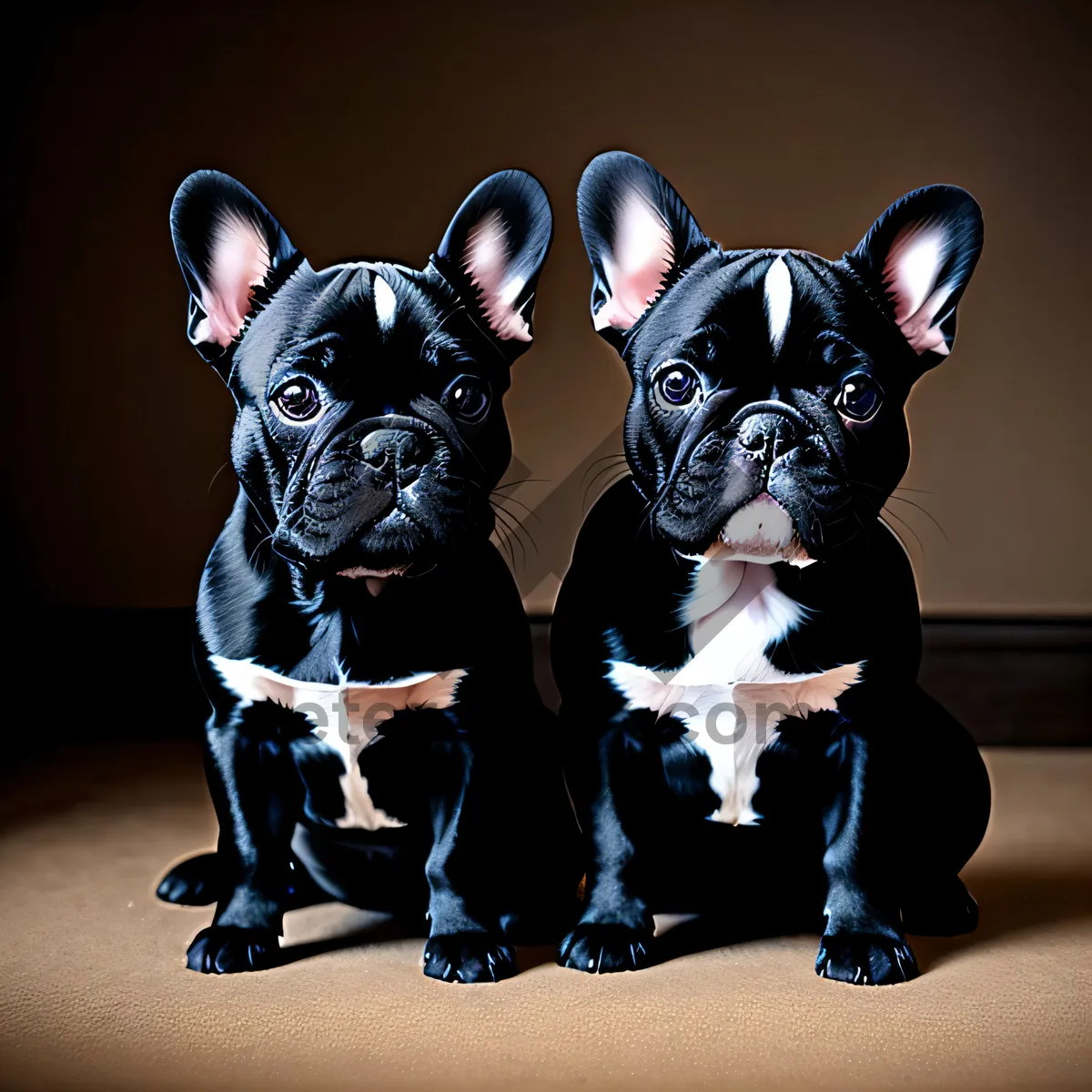 Picture of Adorable Bulldog Poses with Boxing Glove