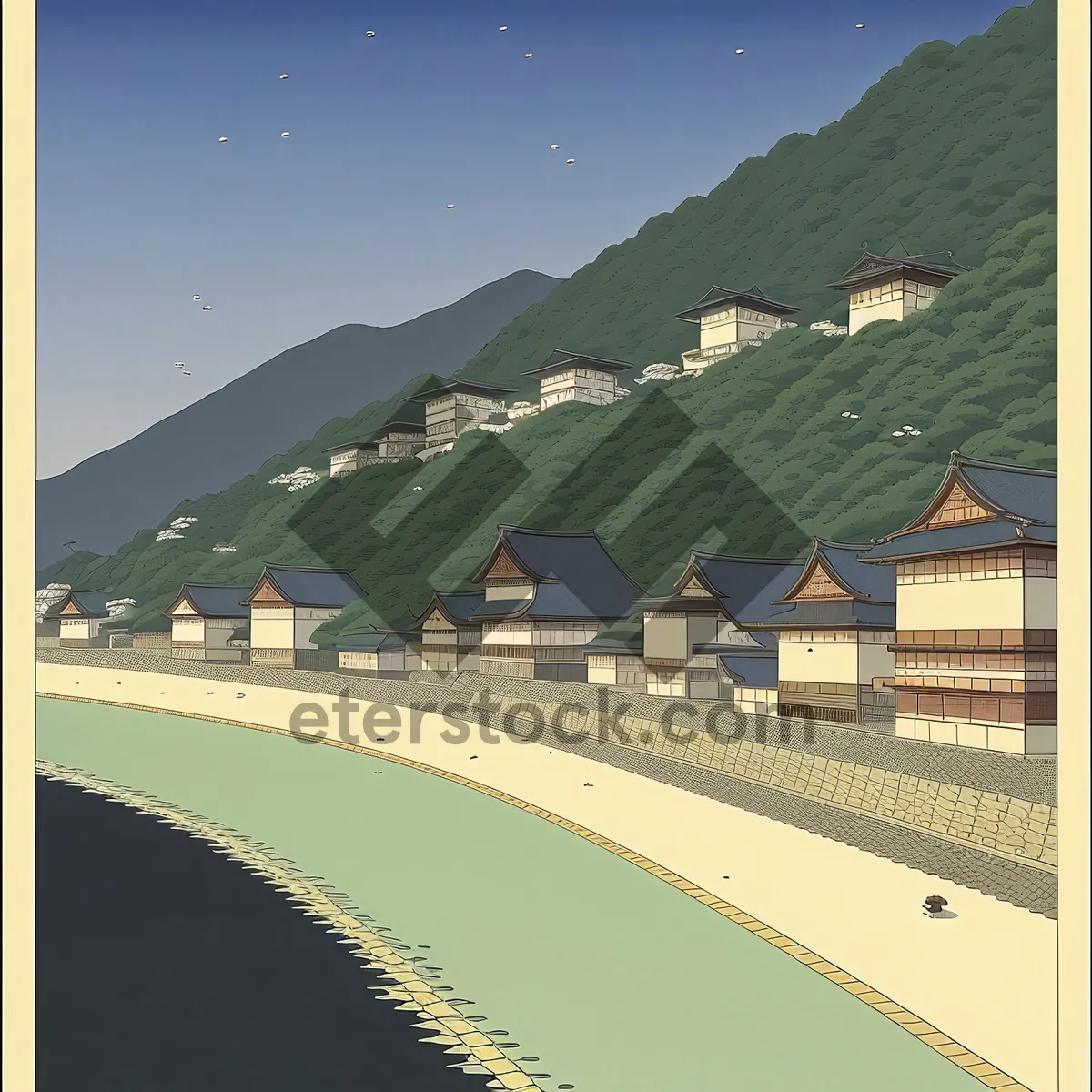 Picture of Serene Shoreline: A Blissful Beach by the Sea
