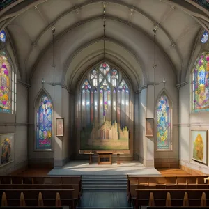Grandeur of Sacred Stones: Historic Cathedral Altar