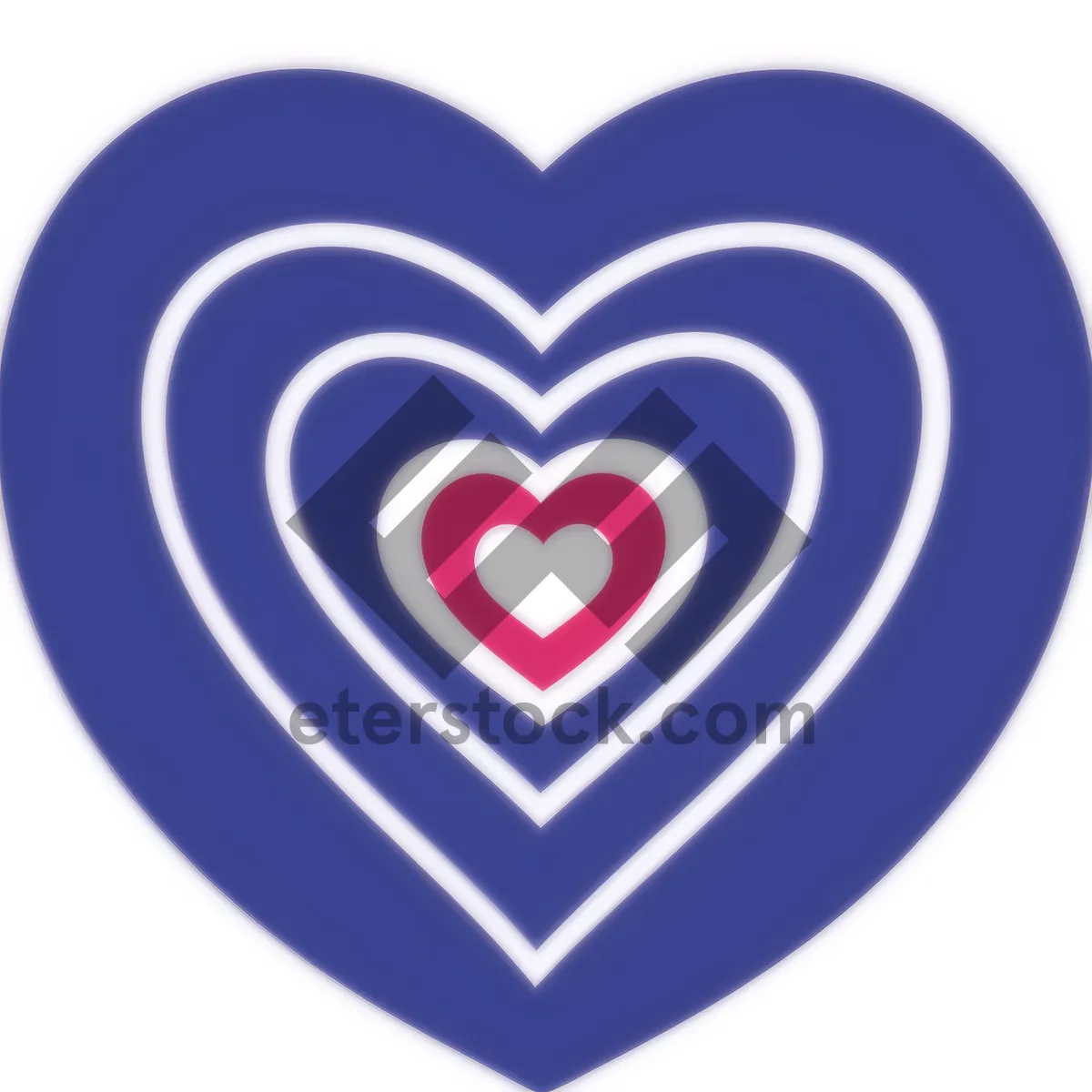 Picture of Love Button Icon - Glossy Heart Symbol for Valentine's Web Design