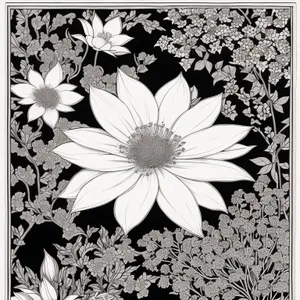 Floral Damask Retro Wallpaper Design