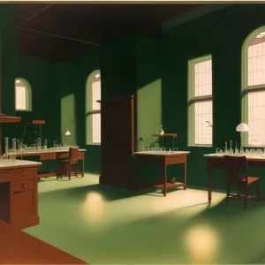 Modern Wood Table in Comfortable Living Room