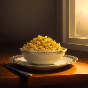Delicious Corn Popcorn on a Plate