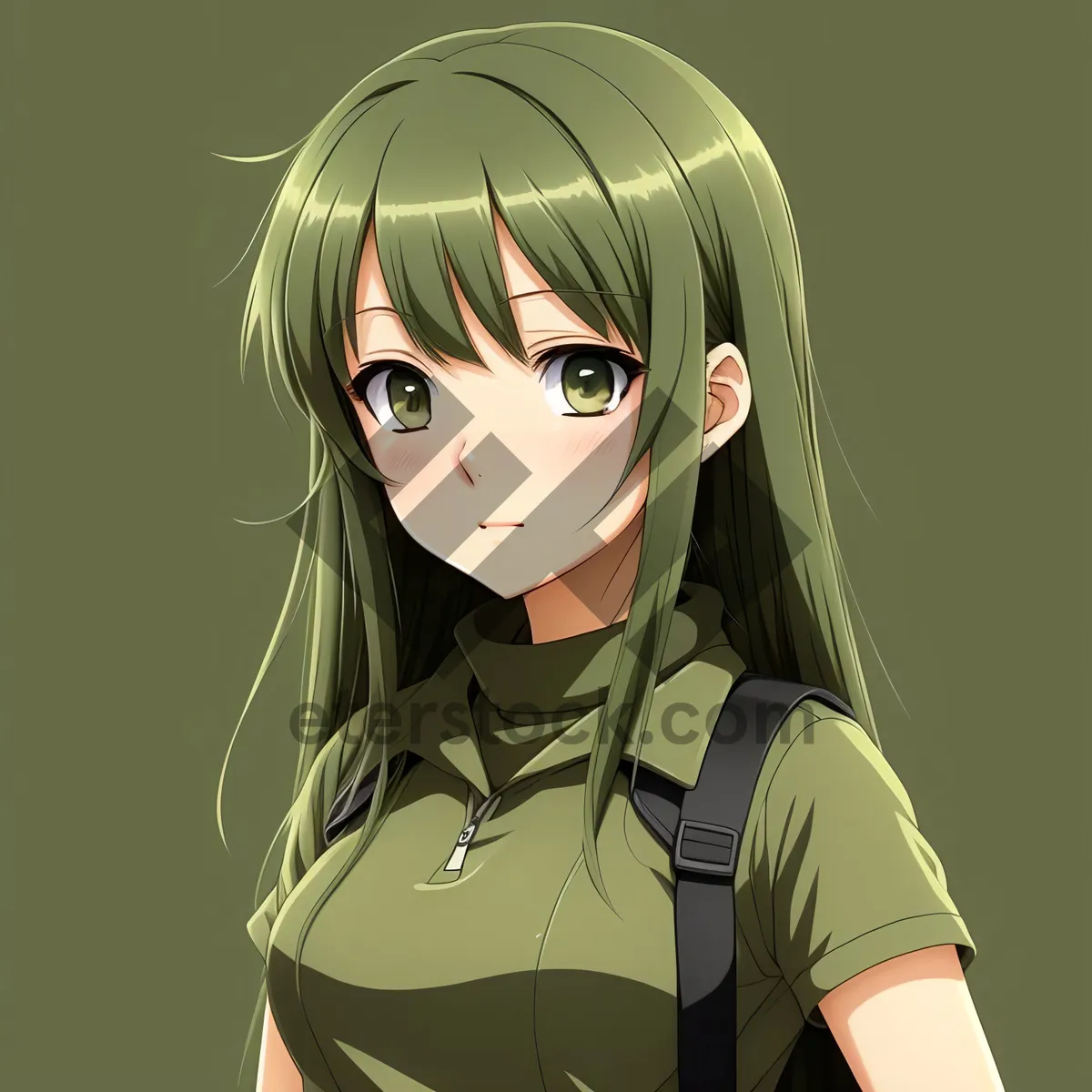 Picture of Stylish Masked Model with Attractive Hair