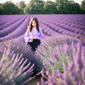 Lavender Field: Beauty of Summer's Purple Flora