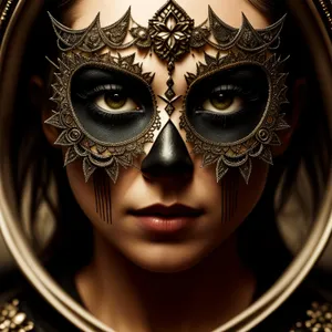 Seductive Venetian Masked Beauty