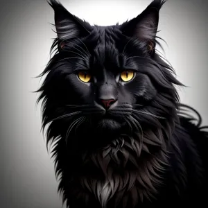 Furry Feline Coquette: Adorable Gray-Striped Kitty with Playful Whiskers