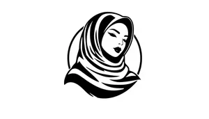 Cartoon Housewife Haircut Clip Art Drawing.