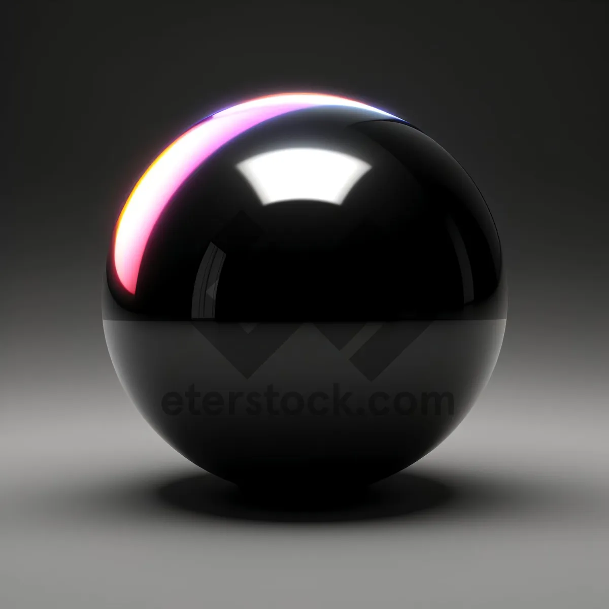 Picture of Shiny Glass Sphere Icon - Web Design Symbol