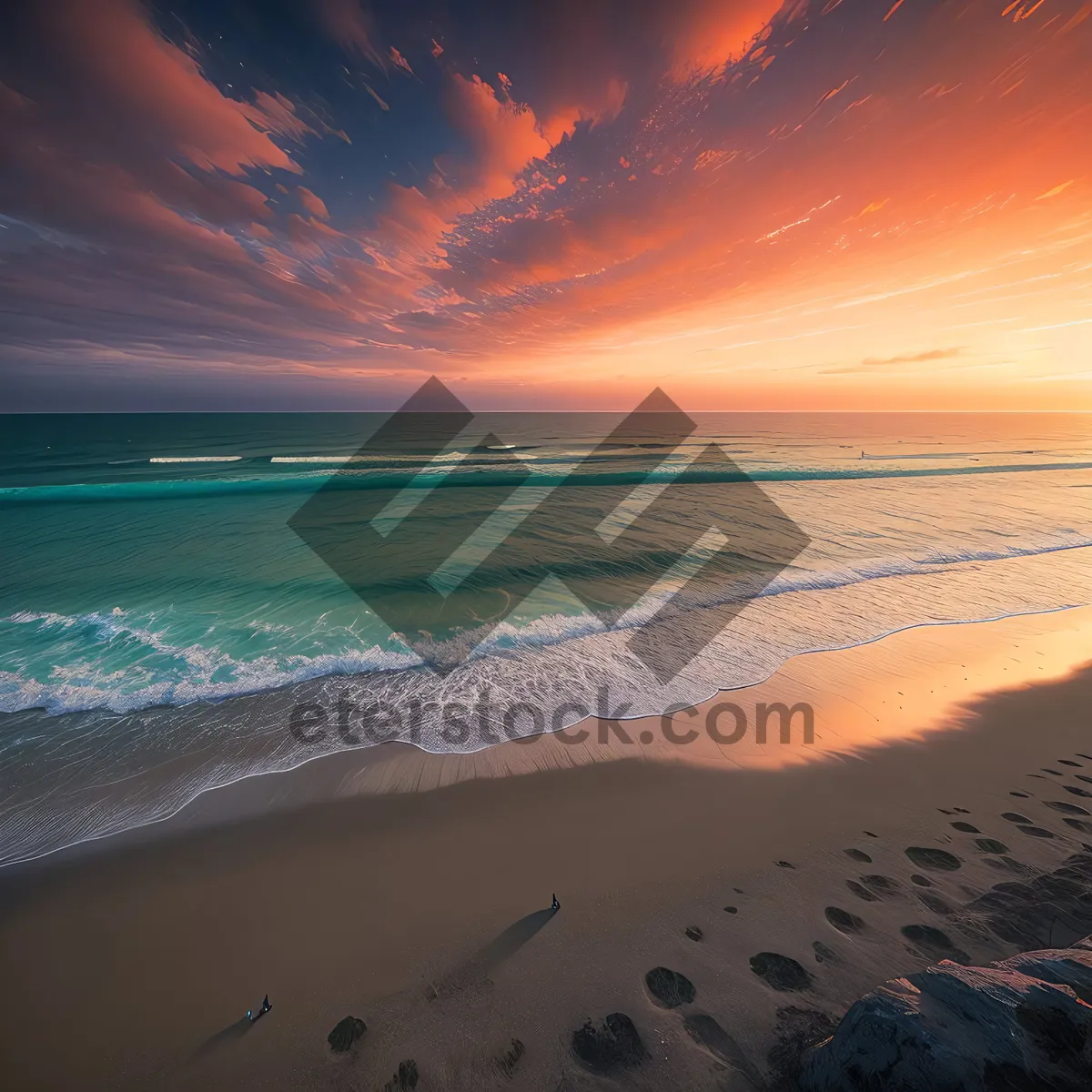 Picture of Sunset Paradise on Sandy Beach