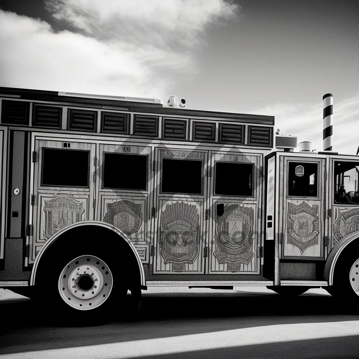 Picture of Transportation on the Road: Bus, Car, Truck