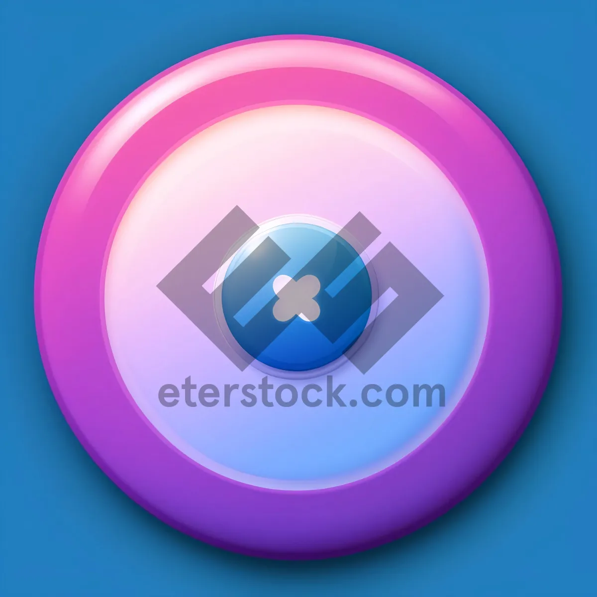 Picture of Shiny Glass Circle Button - Modern Web Icons