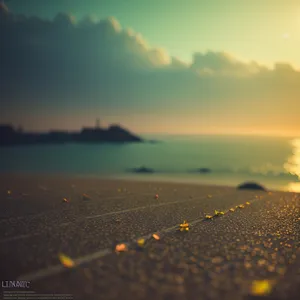 Golden Horizon: Sunsets on the Beach