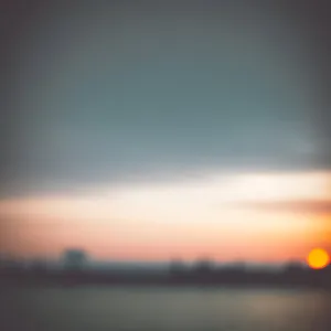 Vibrant Sunset Sky over Ocean