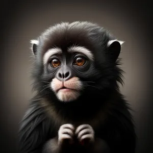 Cute Baby Monkey with Piercing Eyes
