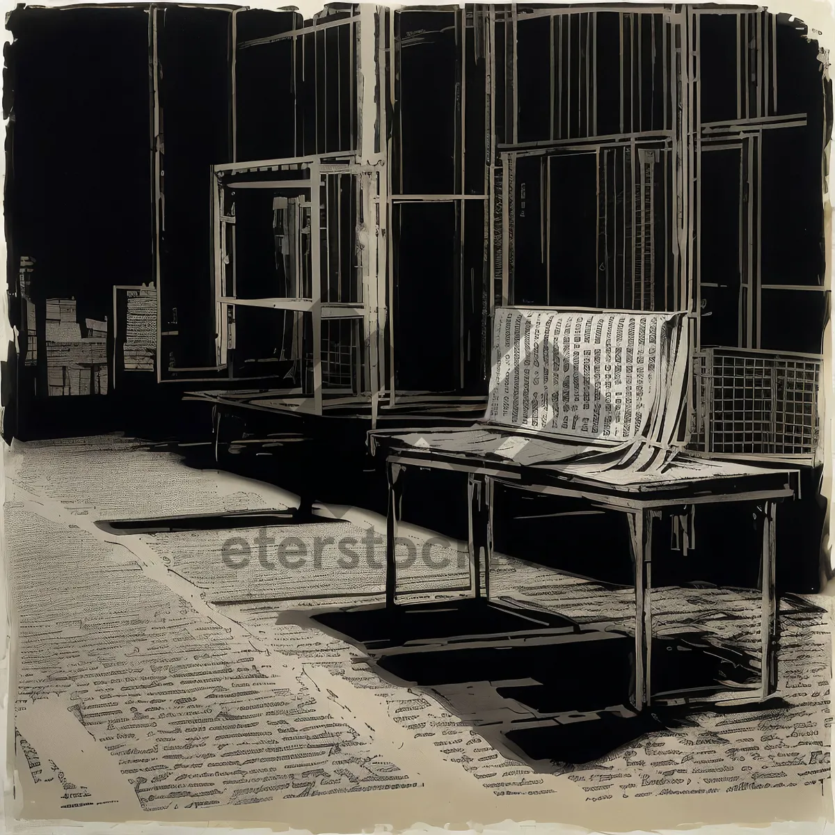 Picture of Rocking Chair in Prison Cell