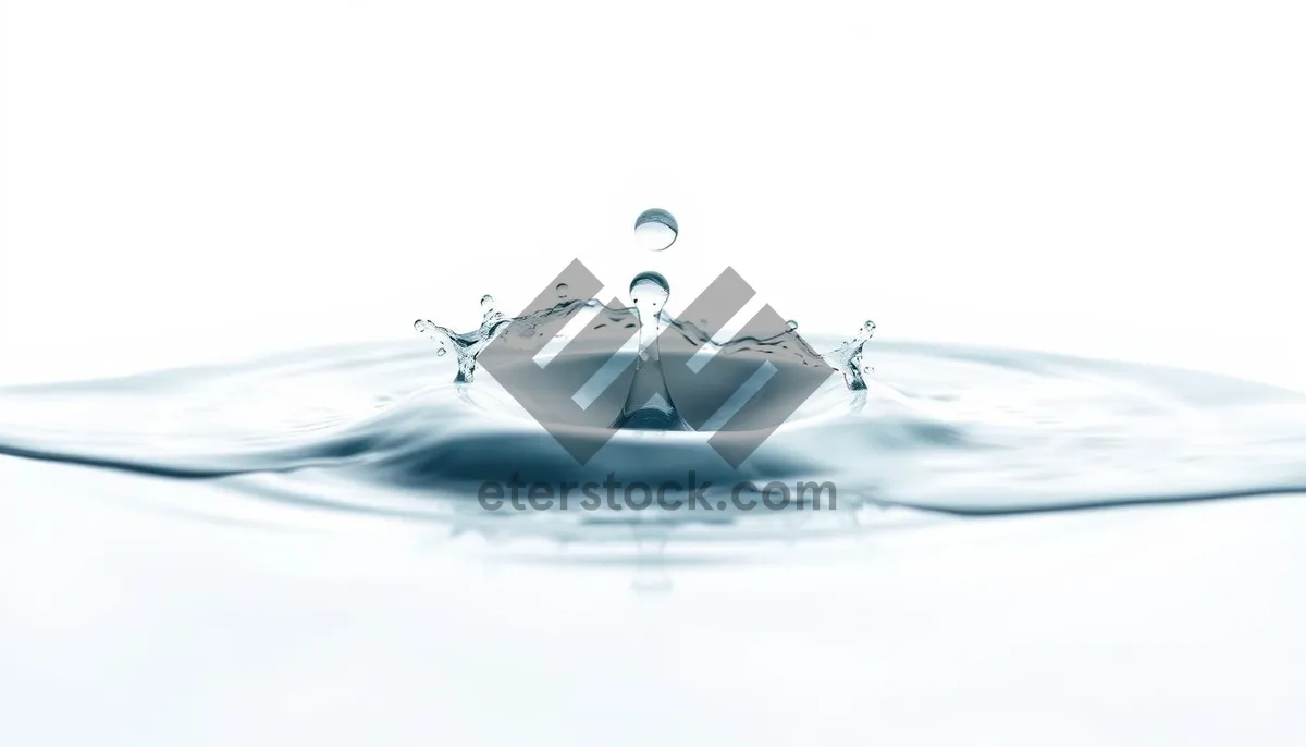 Picture of Crystal Clear Water Splash with Bubbles