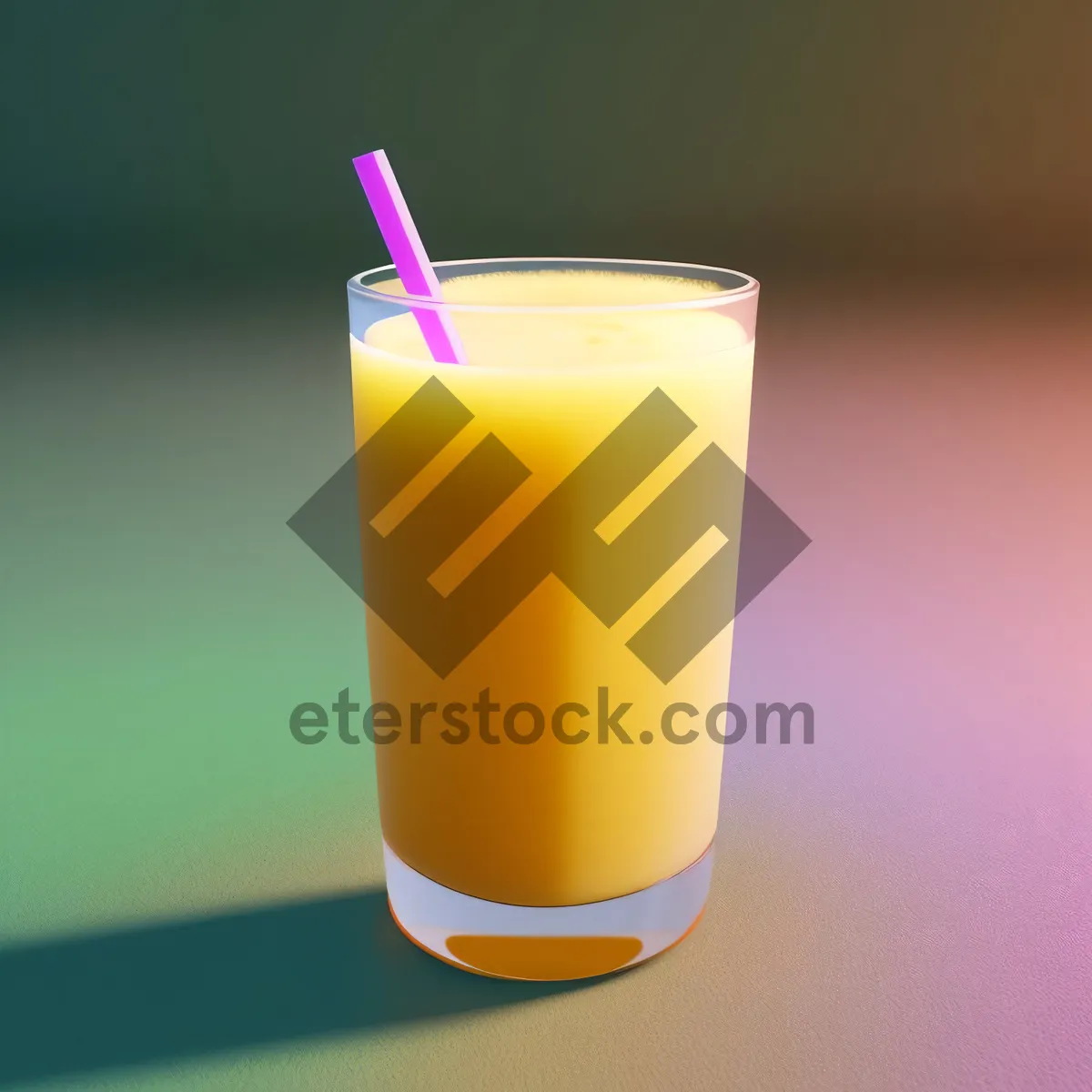 Picture of Refreshing Citrus Juice with Ice and Fruit Garnish