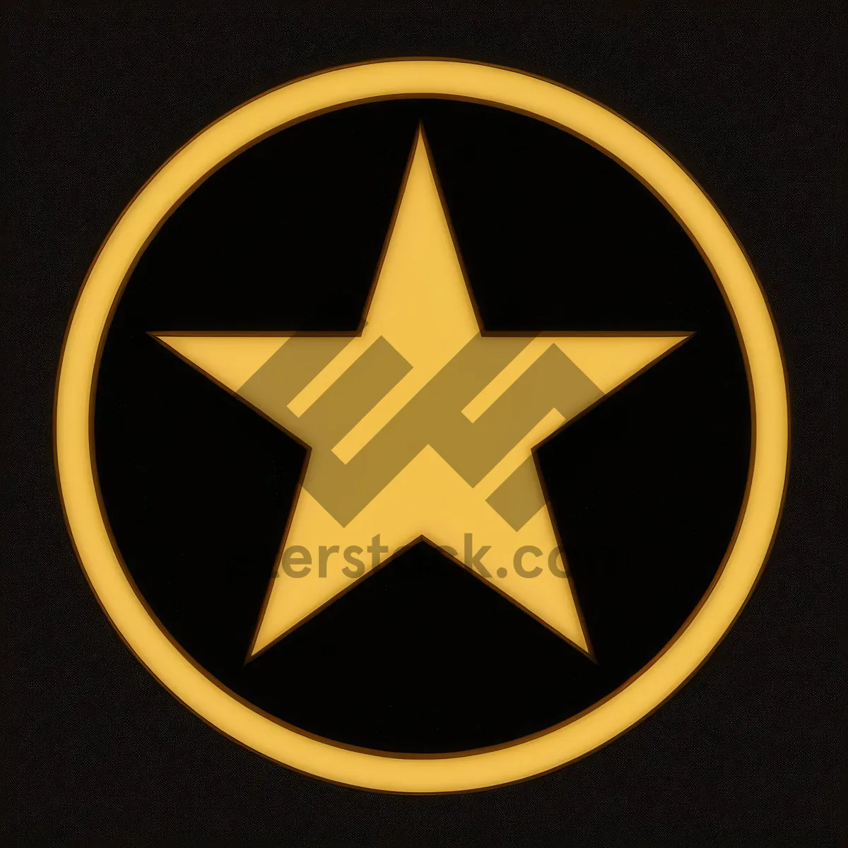 Picture of Black Hazard Sign Icon - Graphic Design Symbol